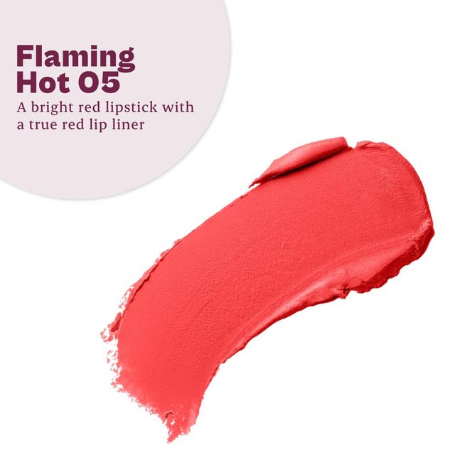 Buy Typsy Beauty Twist Pout Lipstick And Lip Liner Flaming Hot At Instant Online