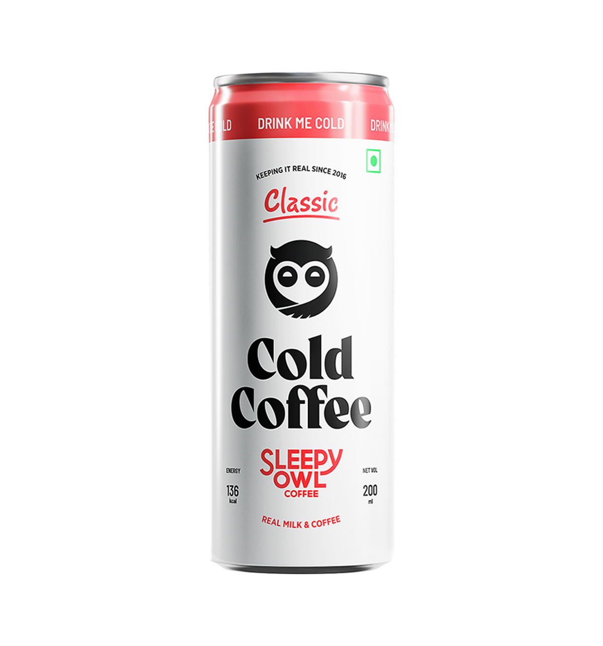 Sleepy Owl Cold Coffee Can Classic 200ml Sleepy Owl Cold Coffee