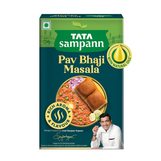 Tata Sampann Pav Bhaji Masala With Natural Oils Rich Aroma Flavour