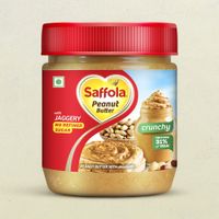 Saffola Peanut Butter With Jaggery Crunchy No Refined Sugar 31% RDA Protein