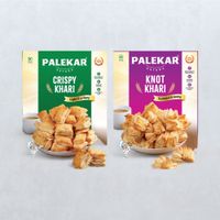 Palekar Crispy Khari(200gms) & Palekar Knot Khari(200gms) Combo