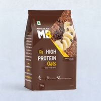 MuscleBlaze High Protein Oats with Added Probiotics, 17 g Protein, Rolled Oats