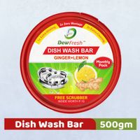 Dew Fresh Dishwash Tub - Ginger & Lemon (Round Tub)