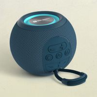 Portronics Resound 5W Bluetooth 5.3 Wireless Speaker With Fm Radio Tws Function Multicolor Led Lights 6-8 Hrs Playtime(Blue)