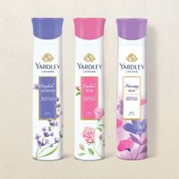 Yardley London Assorted Deodorant Pack for Women - English Lavender & English Rose & Morning Dew