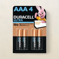 Duracell Ultra Alkaline AAA Battery (Pack of 4)