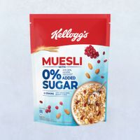 Kellogg's Muesli 0% Added Sugar, 20% Almonds & Raisins, Vitamins B1, B2, B3, B6