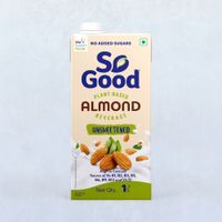 So Good Plant Based Almond Beverage Unsweetened Tetrapack