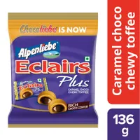 Alpenliebe Eclairs Plus - Rich Choco Center Caramel Chewy Toffee