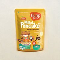 Slurrp Farm Millet Eggless Pancake Mix Banana Choco Chip No Maida Multigrain Healthy Breakfast