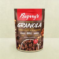 Bagrry's Belgian Dark Chocolate & Almonds Granola ( 100% Natural Cocoa)
