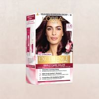 L'Oréal Paris Semi-Permanent Hair Colour Ammonia-Free Formula & Honey-Infused Conditioner Glossy Finish Casting Crème Gloss Plum/Burgundy 316