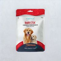 WIGGLES Barkstix Dog Treats for Training Adult Puppies, Milk Thistle, Beetroot & Starch (Chicken & Pomegranate)