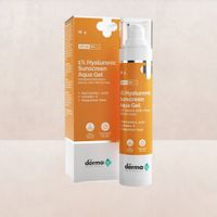 The Derma Co 1% Hyaluronic Sunscreen Aqua Ultra Light Gel With Spf 50 Pa++++ For Broad Spectrum Uv A Uv B & Blue Light Protection