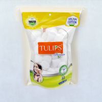 Tulips Cotton White Balls Bag