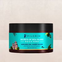 Pilgrim Korean Argan Oil Hair Mask for Dry & Frizzy Hair for Smoothening, Deep Conditioning and Hairfall Control 200ml