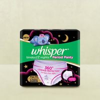 Whisper Bindazzz Nights Koala Soft Sanitary Pads - XXL 10 piece - Buy  online at ₹300 near me