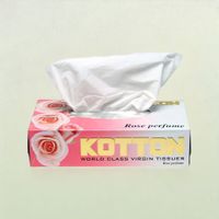 Kotton Facial Tissues Rose Square 2 Ply X 80 Pulls 1 PIECE
