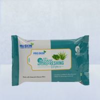 Pro Skin Refreshing Wipes - Mint & Aloe Vera (25 Wipes)