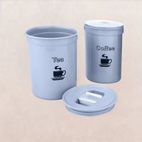 Accurate Seal Tea-Coffee-Sugar Container 850 ml (3 Pc))- Assorted 3 N