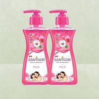 Santoor Mild Gentle Anti-Bacterial Hand Wash With Natural Goodness of Lotus and Tulsi