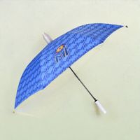 Eume Mumbai Indians Blue 23 Inch 1 Fold Straight Umbrella