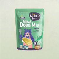 Slurrp Farm Millet Spinach Dosa No White Rice High Protein Healthy Breakfast Idli Dosa Mix