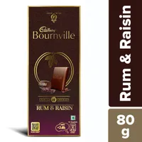 Cadbury Bournville Rum & Raisin Dark Chocolate Bar