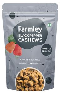 Farmley Black Pepper Roasted Cashews (Kaju) Snacks