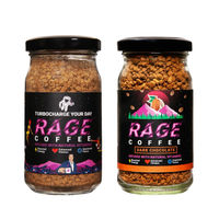 Rage Coffee Original Blend - Premium Arabica Instant Coffee 50 Gm(50gms) & Rage Coffee Dark Chocolate Flavour - Premium Arabica Instant Coffee(50gms) Combo