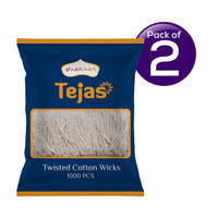 Shubh kart - Tejas Twisted Cotton Wicks 1000n 1000 pc  X 2 Combo