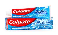 Colgate MaxFresh Toothpaste, Blue Gel Paste with Menthol for Super Fresh Breath (Peppermint Ice)
