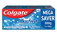 Colgate MaxFresh Toothpaste, Blue Gel Paste with Menthol for Super Fresh Breath (Peppermint Ice, Saver Pack)
