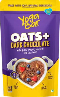 Yoga Bar Dark Chocolate Oats, Gluten Free Whole Oatmeal, Healthy