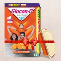 Glucon-D Tangy Orange Glucose Powder Refill (Free Tiffin)