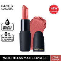 Faces Canada Weightless Matte Finish Lipstick Peach Candy 14
