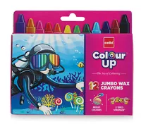 Cello ColourUp Wax Crayon Jumbo - 12 Shades