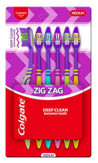 Colgate ZigZag Medium Bristle Toothbrush