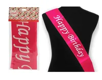 Sash Happy Birthday Assorted Colours