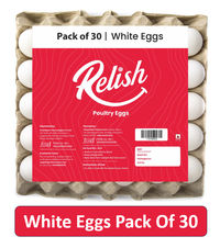 Relish White Eggs (Pack of 30)
