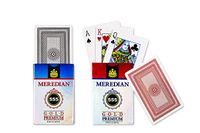 Playing Cards Plastic Coated Meredian 555 Gold Premium