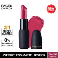 Faces Canada Weightless Matte Finish Lipstick Blazing Blush 20