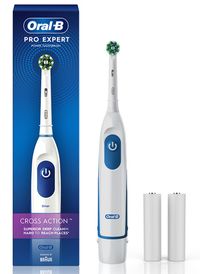 Oral-B Pro Expert Battery Operated With Replaceable Brush Head Electric Toothbrush (White)