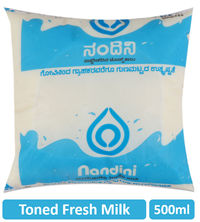 Nandini Toned Fresh Milk (Pouch)
