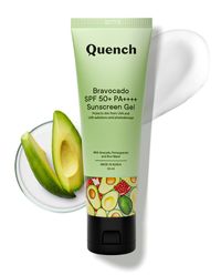 QUENCH SPF 50+ PA++++ Korean Sunscreen with Avocado & Vitamin E No White Cast