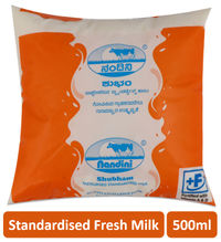 Nandini Standardised Fresh Milk (Pouch)