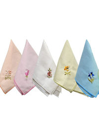 Englo Embroidered Ladies Handkerchief Assorted (Set of 5)