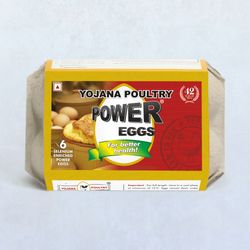 Yojana Power White Eggs 6 Pieces - Buy online at ₹53 near me