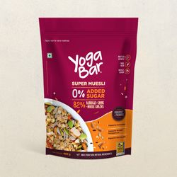 Yoga Bar Muesli 0% Added Sugar No Added Sugar Healthy Breakfast with 82%  Almonds Seeds & Wholegrains 400 g - Buy online at ₹293 near me