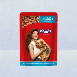 Drools Puppy Wet Dog Food Real Chicken And Chicken Liver Chunks